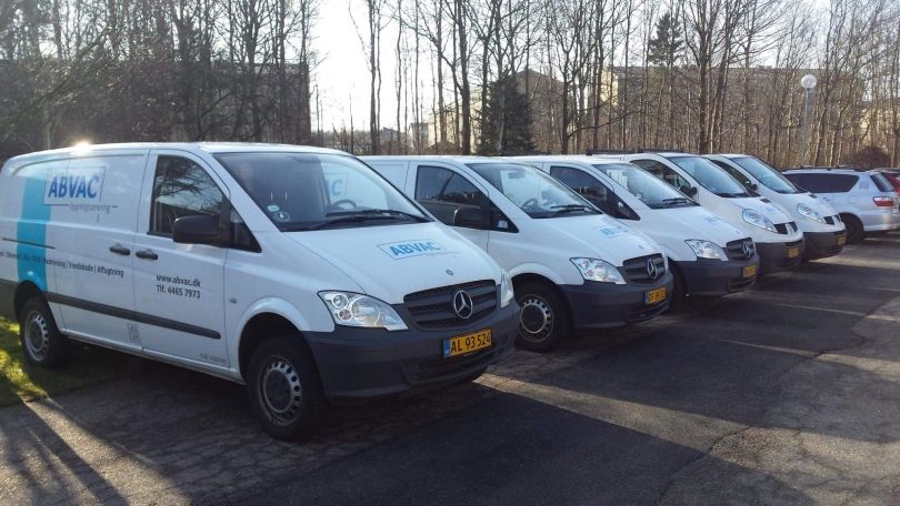 Photo of vehicles from Saneringsfirmaet ABVAC 