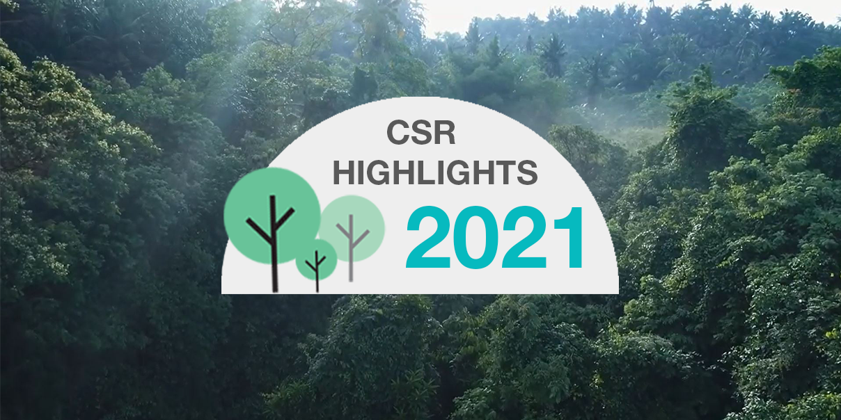 Sustainability CSR highlights 2021 header