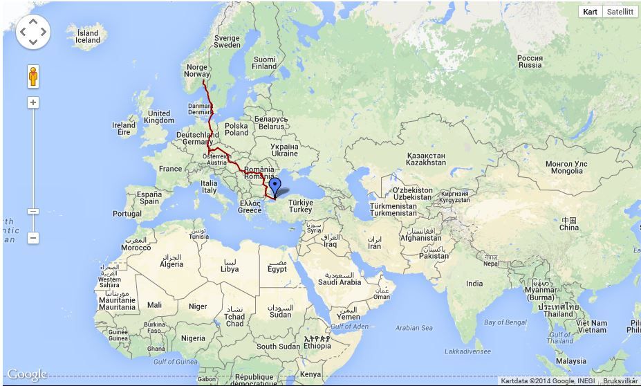 Google map around the world
