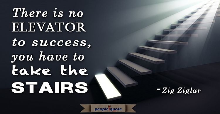 stairs to success