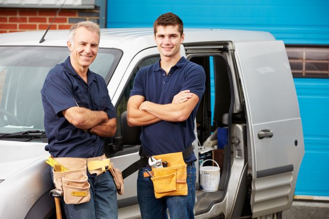 Happy plumbers using telematics from ABAX