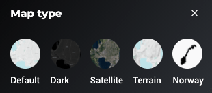 Map type icons